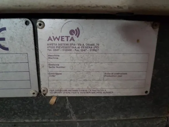 1#1963 Impianto smistamento Aweta per frutta rotonda