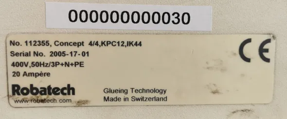 INCOLLATORE FUSORE ROBATECH - MOD. CONCEPT 4/4 KPC12