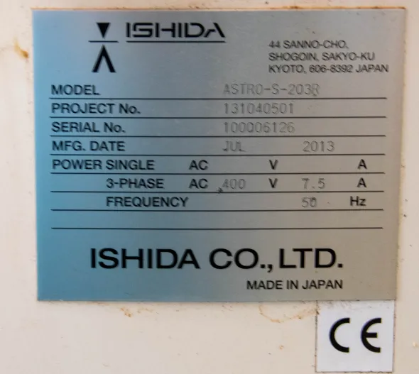 Ishida Astro S 203L confezionatrice (singola o coppia)