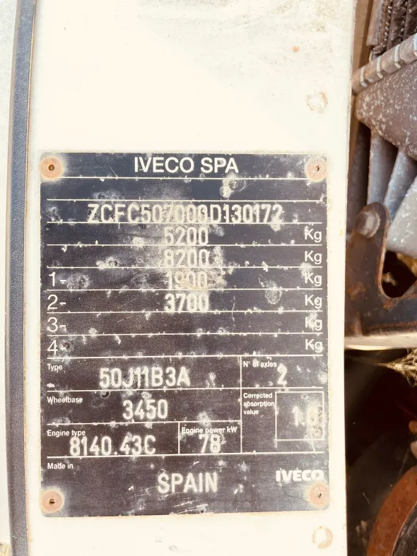 IVECO DAILY 50C COMPATTATORE RIFIUTI