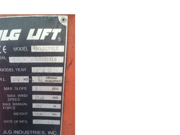 JLG LIFT 45 ELECTRIC