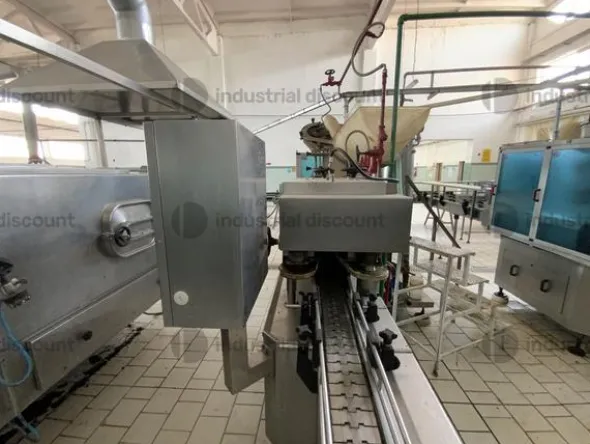 9#9550 Linea di riempimento e capsulatrice per vasetti