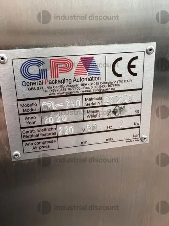 2#9216 Linea riempimento liquidi confezionatrice verticale GPA Packaging