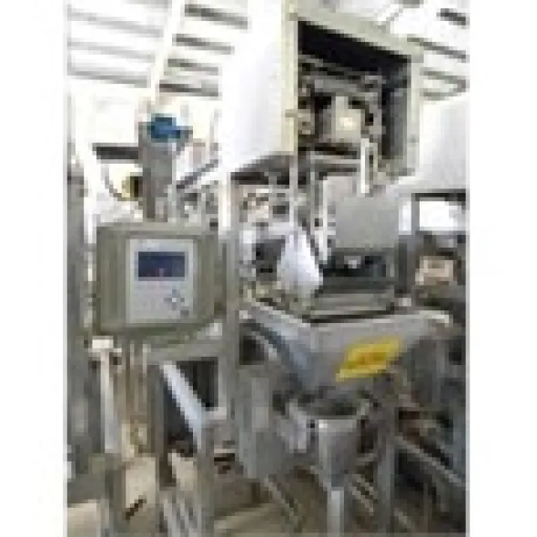 3 lines of weighing and packing line
