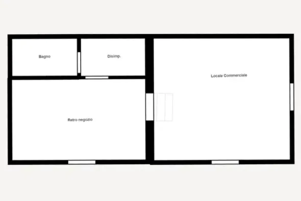 #2536535 Locale commerciale in edificio misto residenziale/commerciale