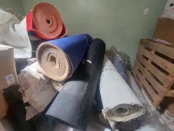 3#8463 Lotto blocco di rimanenze di magazzino e macchine per la lavorazione di calzature