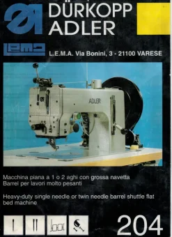 macchina da cucire marca Adler durkopp