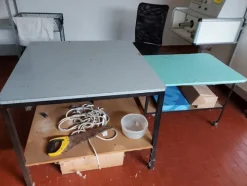 5#7447 Macchina per impiumaggio B&B Borsoi e banchi da lavoro