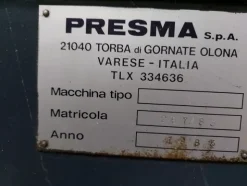 9#6439 Macchina per stampaggio a iniezione Presma