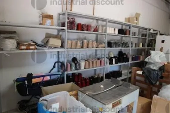 1#72364 Macchinari di tessitura e scaffalature e carrelli porta merce
