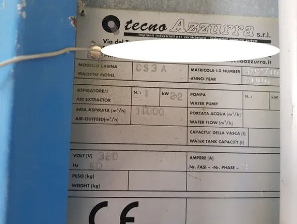 19#5756 Macchinari e attrezzature per la verniciatura
