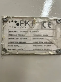 2#8415 Macchinario pesatrice insaccatrice e Robot Tek