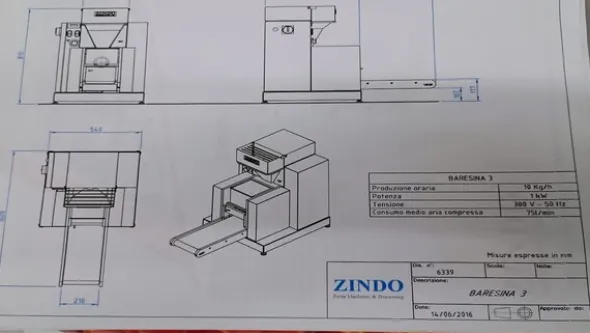 2#8315 Macchina ZINDO mod. BARESINA 3