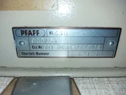 7#7447 Macchine da cucito Pfaff e attaccabottoni