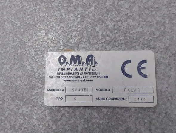11#7203 Macchine per cabine di verniciatura
