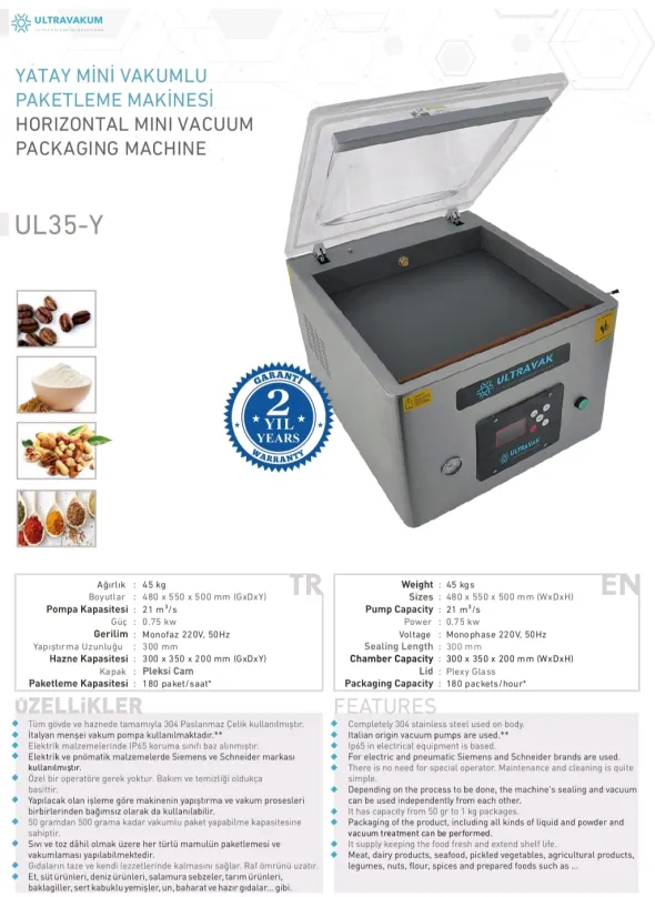 Macchine sottovuoto per tutti di alimenti