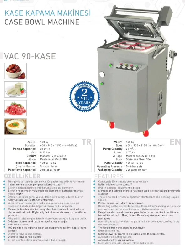 Macchine sottovuoto per tutti di alimenti