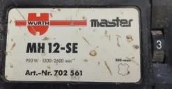 Martello Demolitore Wurth MH 12-SE attacco SDS max
