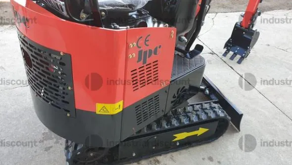 6#10091 Miniescavatore cingolato JPC HT 12 rosso
