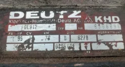 Monoblocco deutz sei cilindri 912