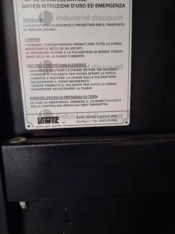 1#9255 Montacarichi Vimec