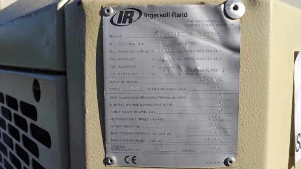 Motocompressore Ingersoll - Rand P400WP
