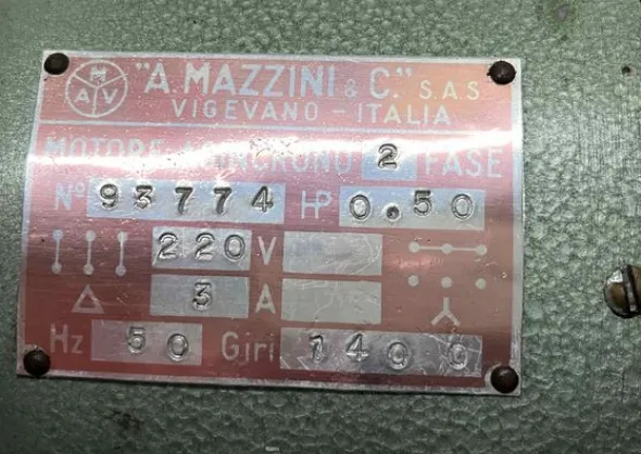 Motore asincrono monofase cv 0,50 - 1400 Giri