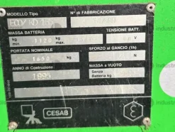 13#9806 Muletto elettrico Cesab