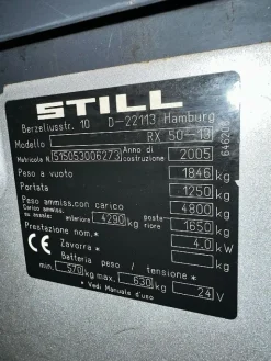 Muletto elettrico Still modello RX50-13