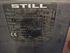 8#9158 Muletto Still R60-18N con forche girevoli