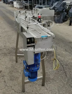 NASTRO TRASPORTATORE ALLINEATORE INOX CURVO 90°