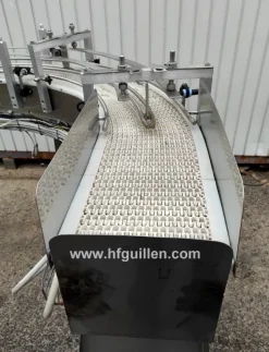 NASTRO TRASPORTATORE ALLINEATORE INOX CURVO 90°