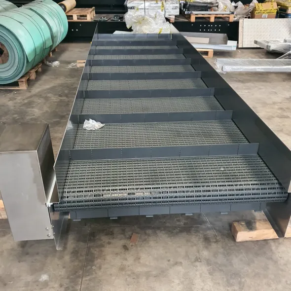 Nastro Trasportatore a tapparella modulare,acciaio INOX