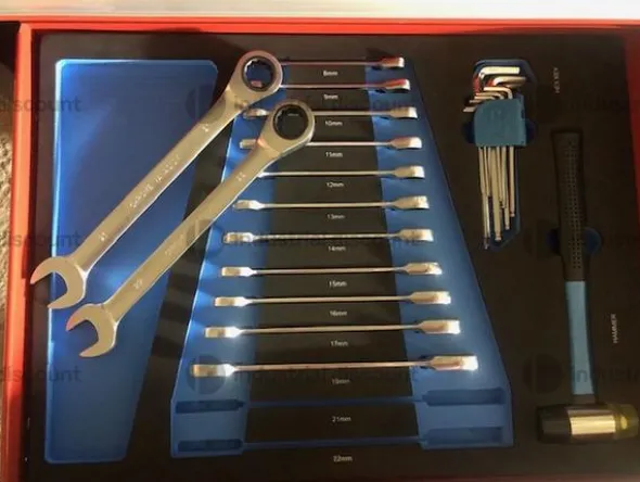 19#9177 N. 2 carrelli portautensili Germany Tools
