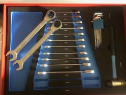 95#5814 N° 1 carrello porta utensili Germany Tools Professional completi di utensili