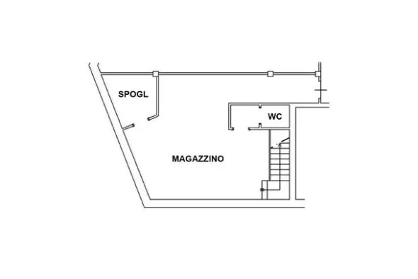 #25360 Negozio (sub 28) con magazzino e box auto