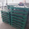36#9470 Pallet carrelati rettangolari in plastica verde