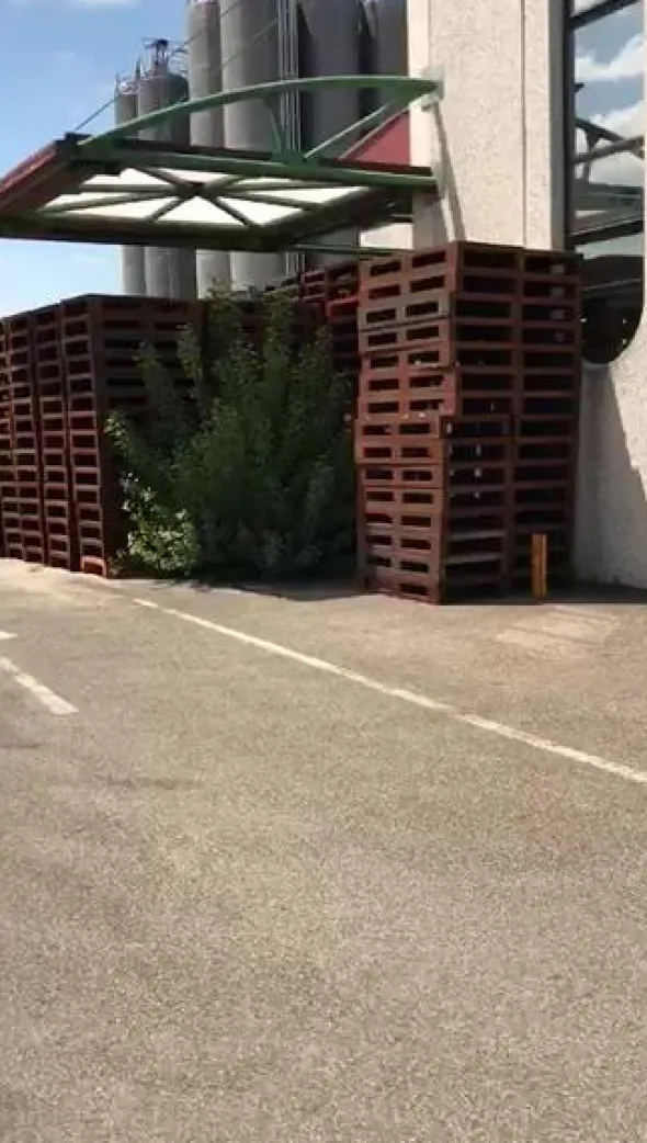 4#3154 Pallet in metallo