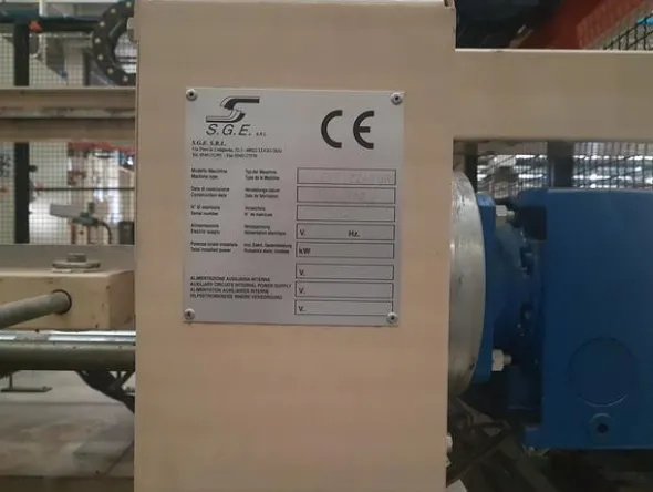2#3469 Pallettizzatore SGE