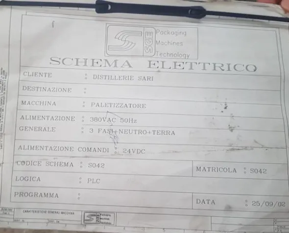 2#3469 Pallettizzatore SGE
