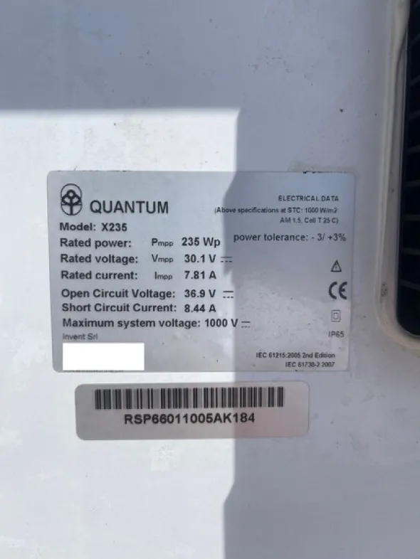 1#8003 Pannelli fotovoltaici Invent srl Quantum
