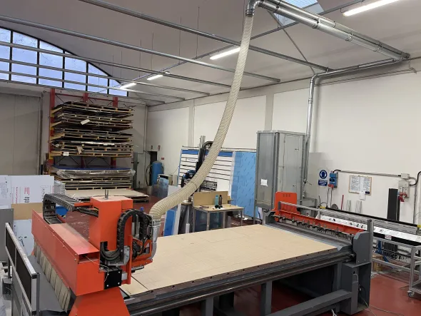 Pantografo TEKNA TK 419/3 usato + aspiratore