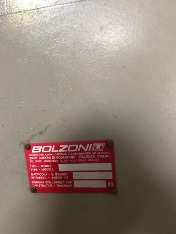9#4665 Pedana idraulica Bolzoni