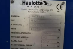 3#4535 Piattaforma automotrice articolata HaulotteHA 260 px