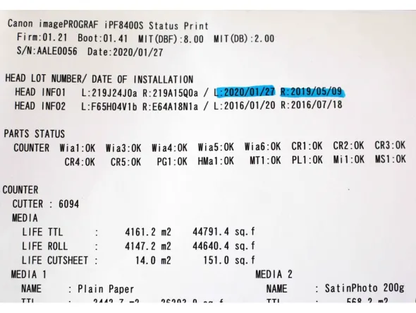 Plotter stampa professionale Canon iPF8400s