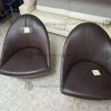 32#9482 Poltrone in pelle girevoli