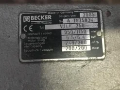1#4573 Pompa a vuoto Becker VTLF 250