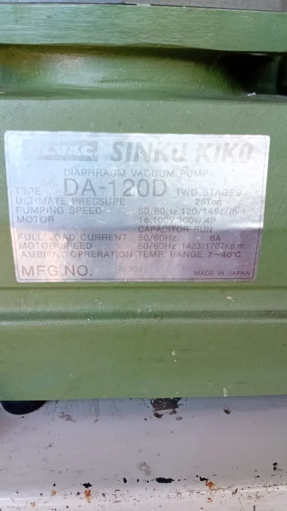 Pompa a vuoto Ulvac SINKU KIK0 DA-120D