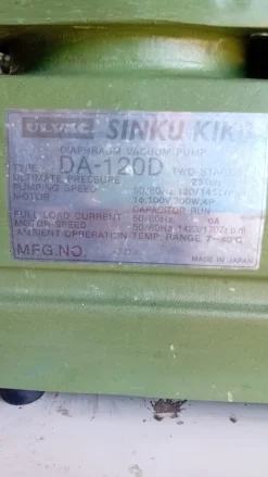 Pompa a vuoto Ulvac SINKU KIK0 DA-120D