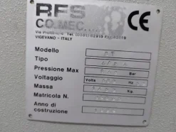 2#7341 Pressa doratrice elettronica RFS CO. MEC. BT 4/2 A